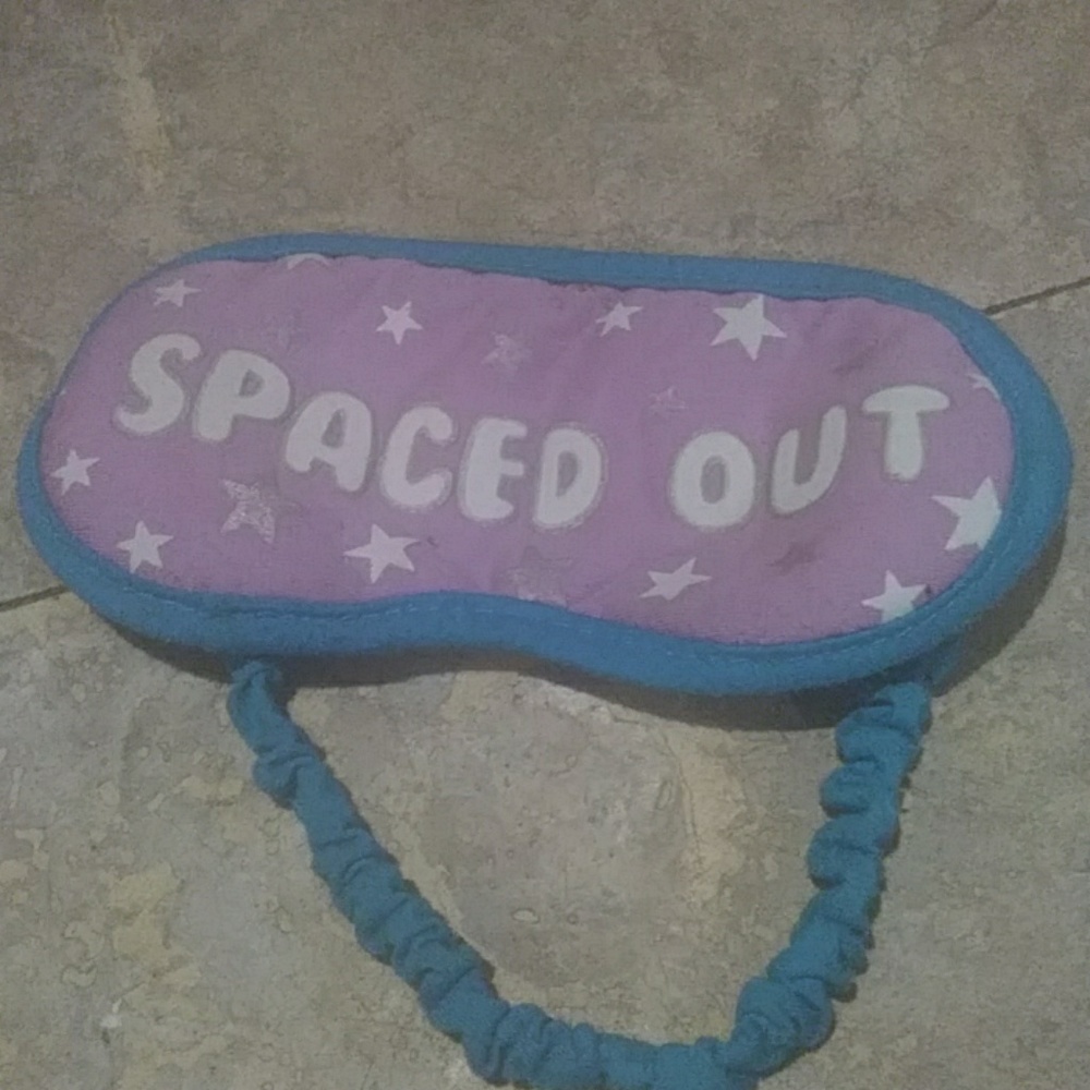 Glow in the dark sleep mask